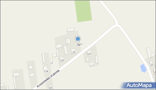 Kruszewiec-Kolonia, Kruszewiec-Kolonia, 15a, mapa Kruszewiec-Kolonia