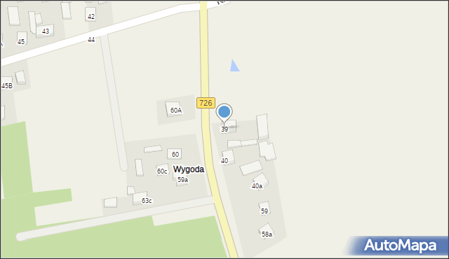 Kruszewiec-Kolonia, Kruszewiec-Kolonia, 39, mapa Kruszewiec-Kolonia