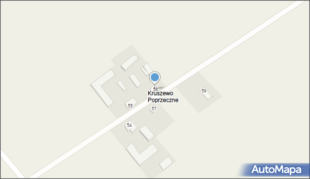 Kruszewo, Kruszewo, 56, mapa Kruszewo