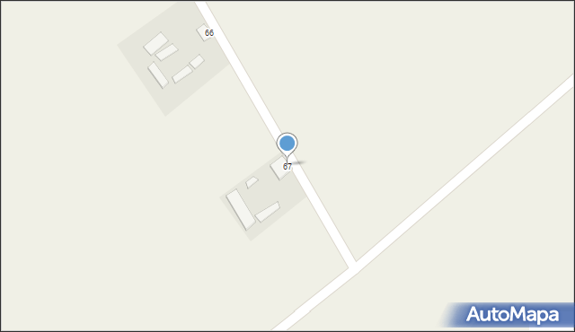 Kruszewo, Kruszewo, 67, mapa Kruszewo