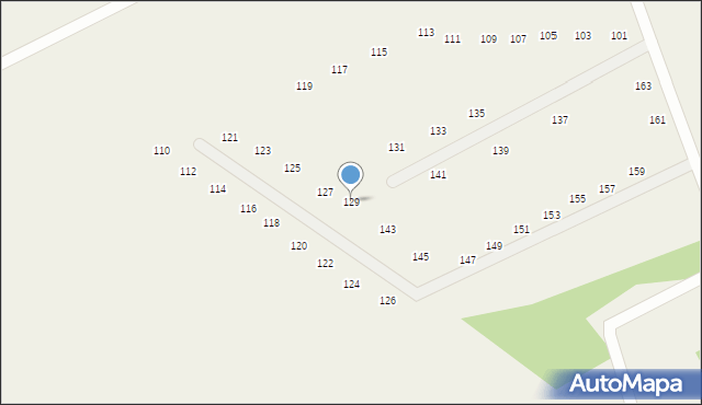 Kruszewo, Kruszewo, 129, mapa Kruszewo