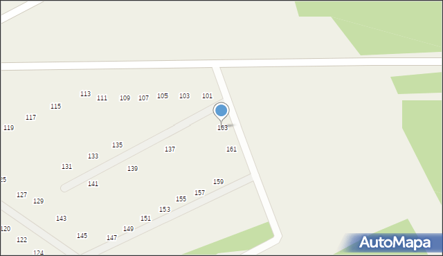 Kruszewo, Kruszewo, 163, mapa Kruszewo