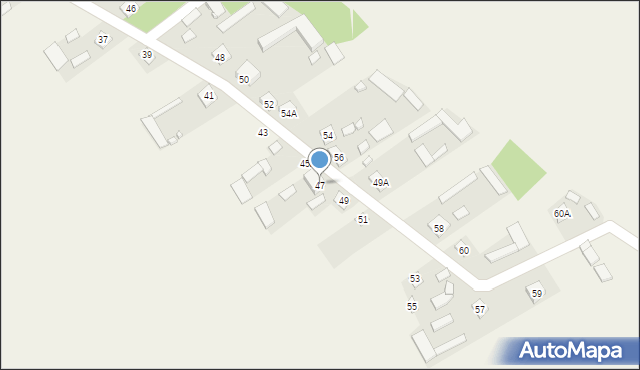 Kruszewo, Kruszewo, 47, mapa Kruszewo