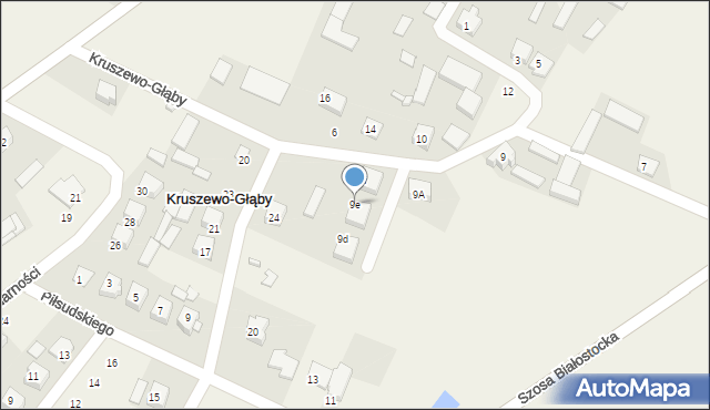 Kruszewo-Głąby, Kruszewo-Głąby, 9e, mapa Kruszewo-Głąby