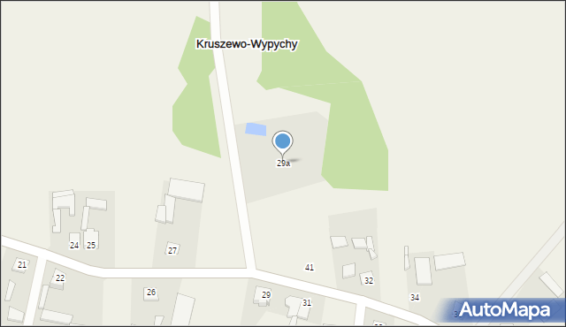 Kruszewo-Wypychy, Kruszewo-Wypychy, 29a, mapa Kruszewo-Wypychy