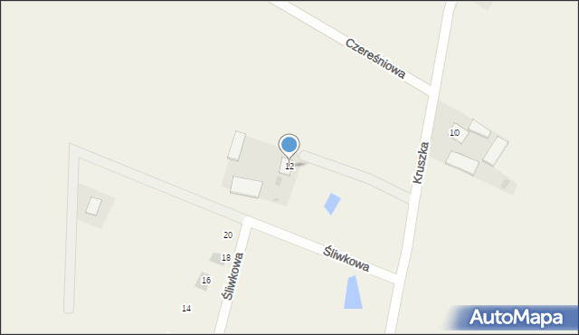 Kruszka, Kruszka, 12, mapa Kruszka