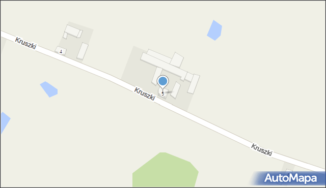 Kruszki, Kruszki, 5, mapa Kruszki