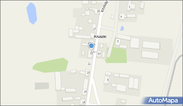 Kruszki, Kruszki, 22, mapa Kruszki