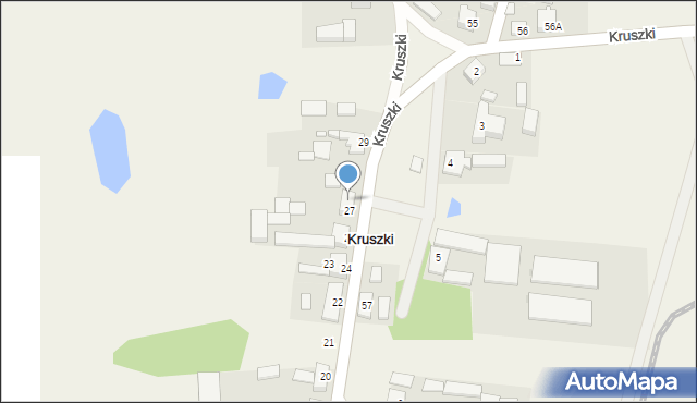 Kruszki, Kruszki, 28, mapa Kruszki