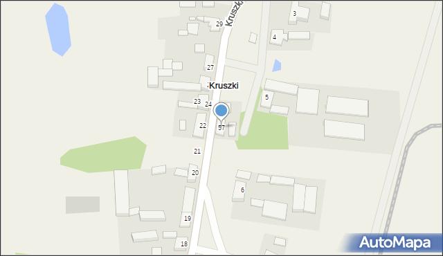 Kruszki, Kruszki, 57, mapa Kruszki