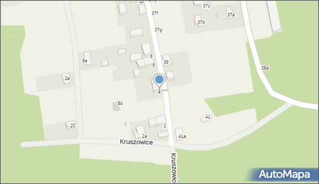 Kruszowice, Kruszowice, 4, mapa Kruszowice