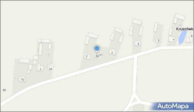 Kruszówka, Kruszówka, 3A, mapa Kruszówka