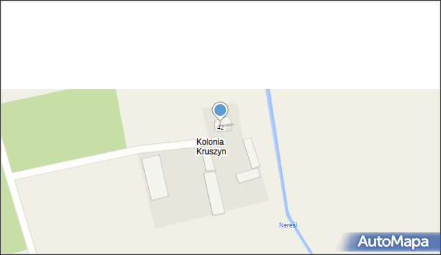 Kruszyn, Kruszyn, 42, mapa Kruszyn
