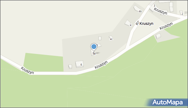 Kruszyn, Kruszyn, 5a, mapa Kruszyn