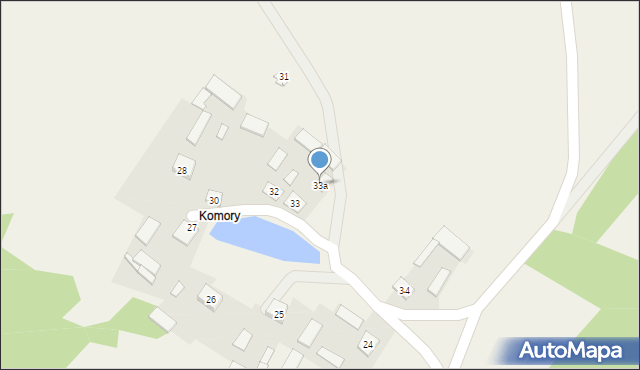 Kruszyna, Kruszyna, 33a, mapa Kruszyna