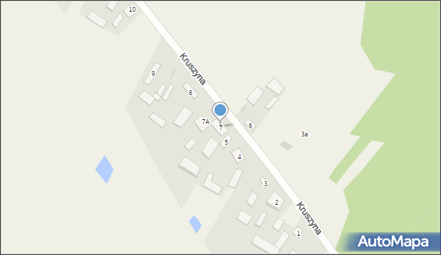 Kruszyna, Kruszyna, 7, mapa Kruszyna