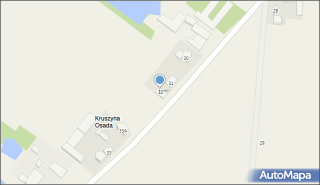 Kruszyna, Kruszyna, 32, mapa Kruszyna