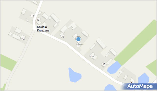 Kruszyna, Kruszyna, 37, mapa Kruszyna