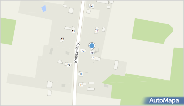 Kruszyniany, Kruszyniany, 76, mapa Kruszyniany