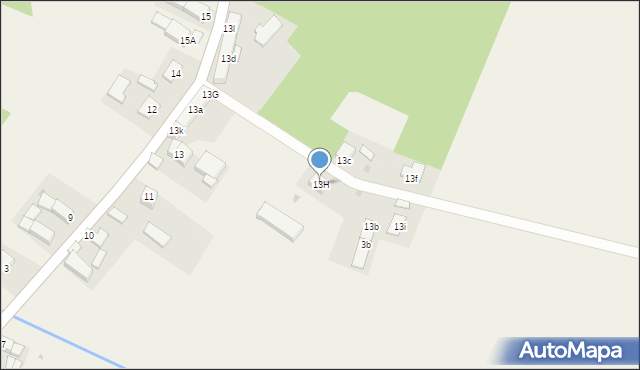 Kruszyniec, Kruszyniec, 13H, mapa Kruszyniec