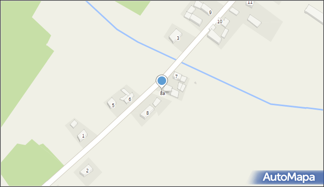 Kruszyniec, Kruszyniec, 8a, mapa Kruszyniec