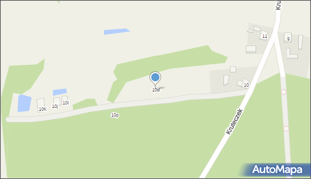 Kruteczek, Kruteczek, 10d, mapa Kruteczek