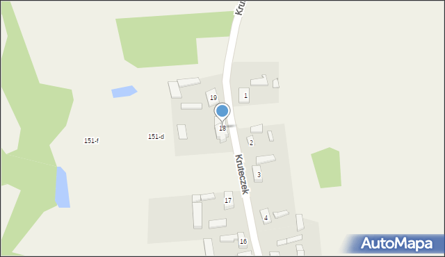 Kruteczek, Kruteczek, 18, mapa Kruteczek