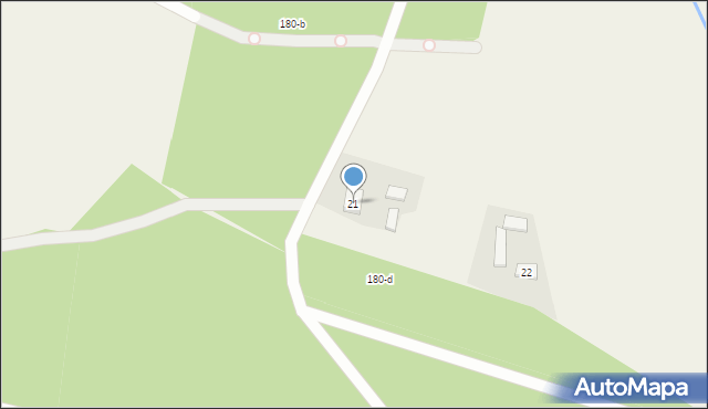 Kruteczek, Kruteczek, 21, mapa Kruteczek