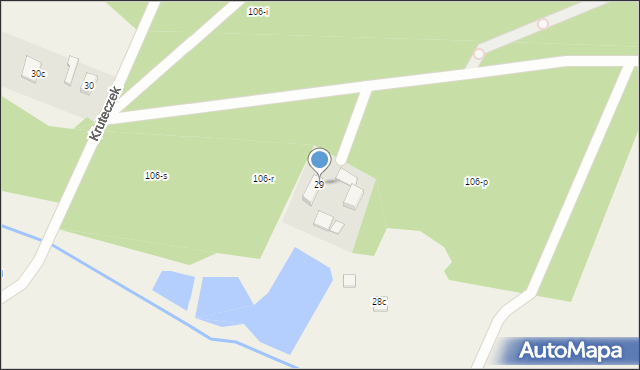 Kruteczek, Kruteczek, 29, mapa Kruteczek