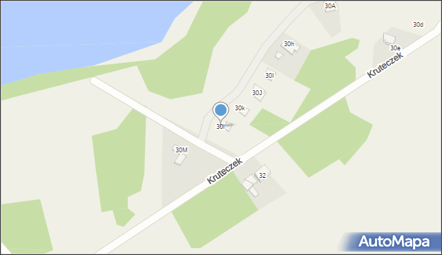 Kruteczek, Kruteczek, 30l, mapa Kruteczek