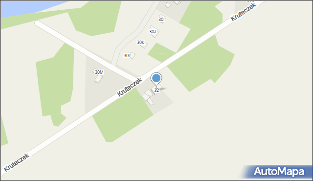 Kruteczek, Kruteczek, 32, mapa Kruteczek