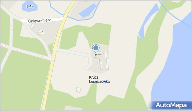Kruteczek, Kruteczek, 33, mapa Kruteczek