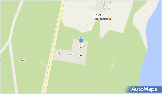 Kruteczek, Kruteczek, 37, mapa Kruteczek