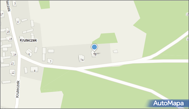 Kruteczek, Kruteczek, 7B, mapa Kruteczek