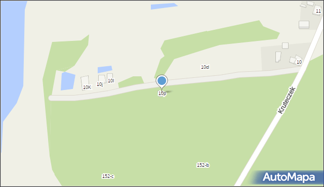 Kruteczek, Kruteczek, 10p, mapa Kruteczek