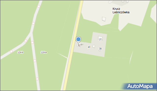 Kruteczek, Kruteczek, 42, mapa Kruteczek