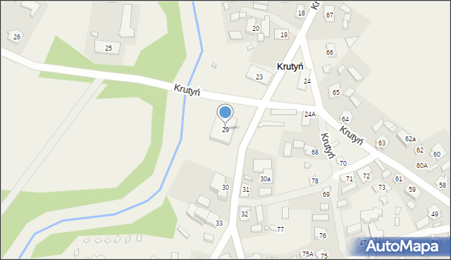 Krutyń, Krutyń, 29, mapa Krutyń