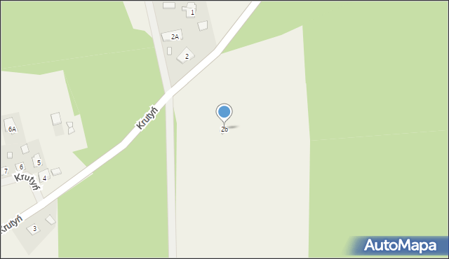 Krutyń, Krutyń, 2b, mapa Krutyń