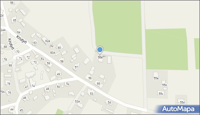 Krutyń, Krutyń, 56a, mapa Krutyń