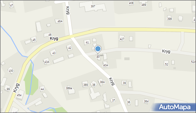 Kryg, Kryg, 40, mapa Kryg