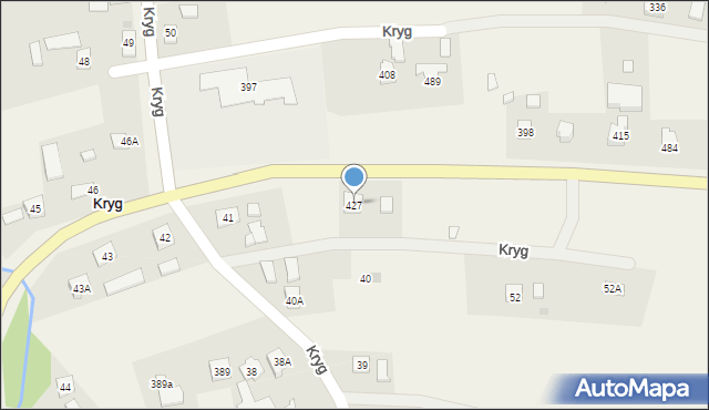 Kryg, Kryg, 427, mapa Kryg