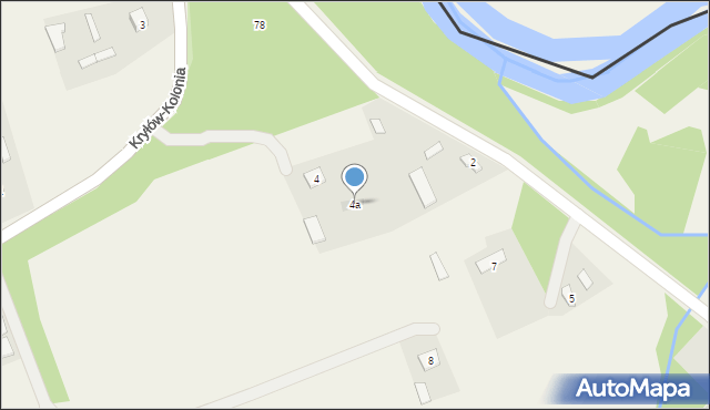 Kryłów-Kolonia, Kryłów-Kolonia, 4a, mapa Kryłów-Kolonia