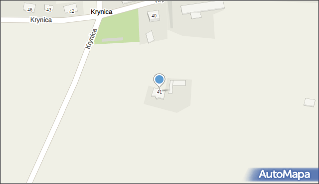 Krynica, Krynica, 41, mapa Krynica