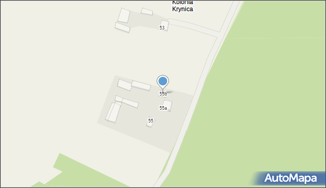 Krynica, Krynica, 55b, mapa Krynica