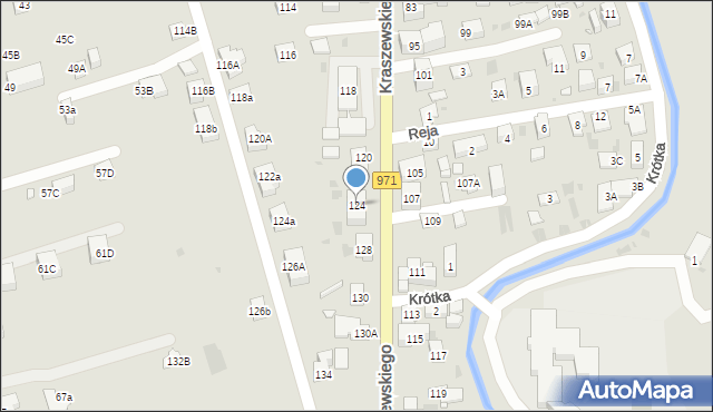 Krynica-Zdrój, Kraszewskiego Józefa Ignacego, 124, mapa Krynica-Zdrój