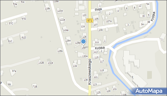 Krynica-Zdrój, Kraszewskiego Józefa Ignacego, 130, mapa Krynica-Zdrój