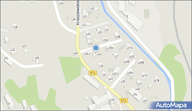 Krynica-Zdrój, Kraszewskiego Józefa Ignacego, 135/2, mapa Krynica-Zdrój