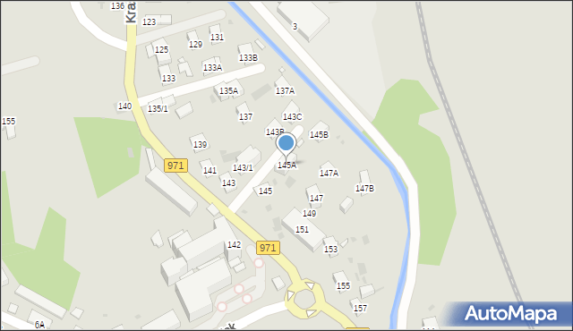 Krynica-Zdrój, Kraszewskiego Józefa Ignacego, 145A, mapa Krynica-Zdrój