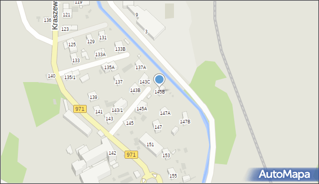 Krynica-Zdrój, Kraszewskiego Józefa Ignacego, 145B, mapa Krynica-Zdrój