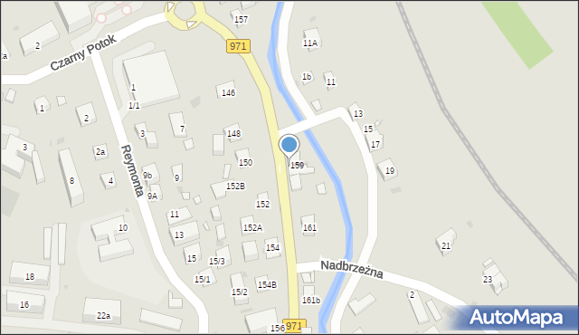 Krynica-Zdrój, Kraszewskiego Józefa Ignacego, 159A, mapa Krynica-Zdrój